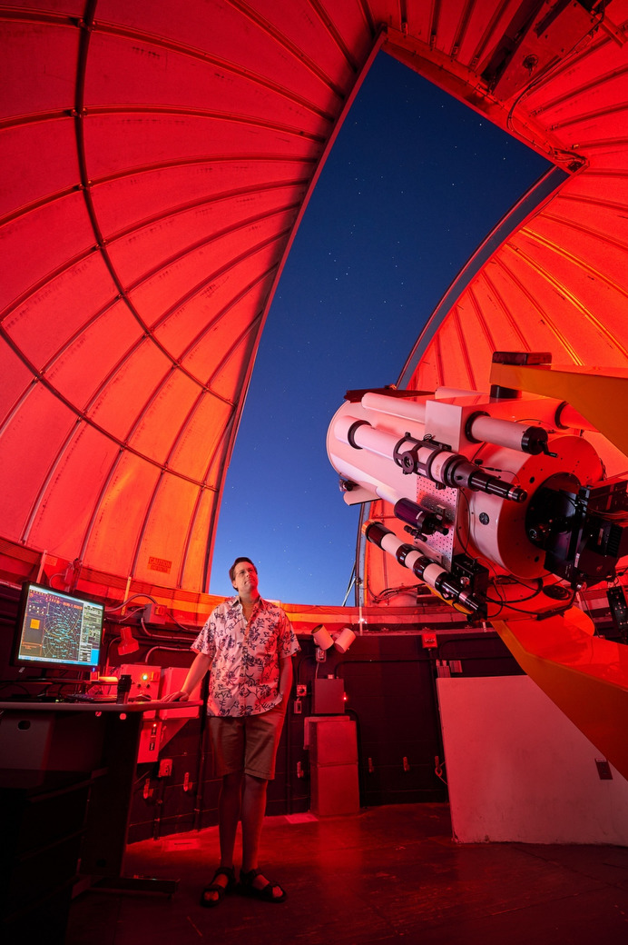 Astronomer Jonathan Kemp, Middlebury, Vermont